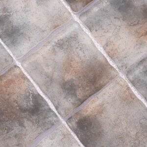 Piastrelle a mosaico in vetro – grigio / marrone, quadrato, per pavimenti
