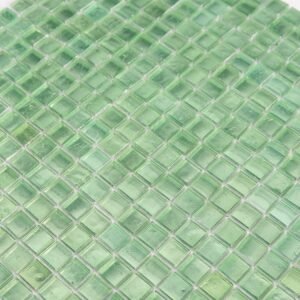 Piastrelle a mosaico in vetro – verde, quadrato, per doccia – BJ-9D11C4116493