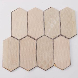 Mosaikfliesen – Kupferfarben, Sechsecke, längliches Format, für Wände