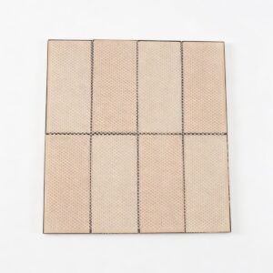 Mosaico de acero inoxidable – dorado, rectangular, 3D, gran formato, 3×6, para salpicadero