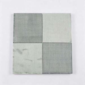 Marmormosaikfliesen – Grün, Schachbrettmuster, 4×4, matt, für Duschen