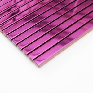 Mosaico de acero inoxidable – rosa, efecto espejo, para ducha