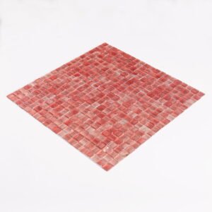 Glasmosaikfliesen – Rosa, Quadrate, für Wände