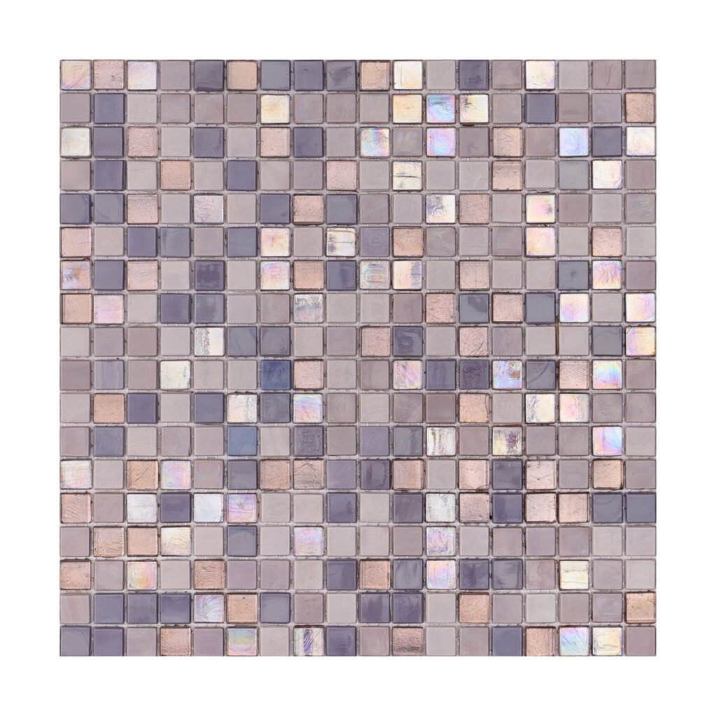 Piastrelle a mosaico in vetro – viola, formato mini