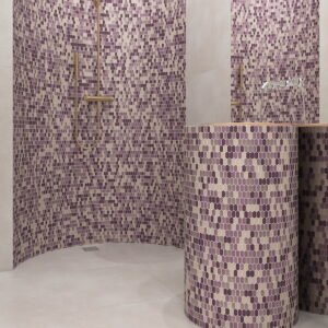 Mosaico de vidrio – morado, para pared — BJ-508CA6EAFE92