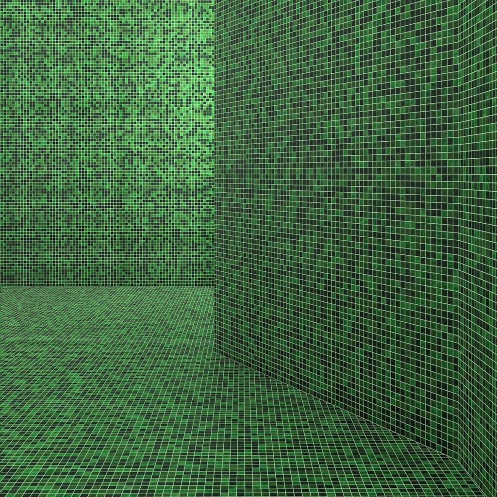 Piastrelle a mosaico in vetro – verde / multicolore – BJ-7ABF72209D5B