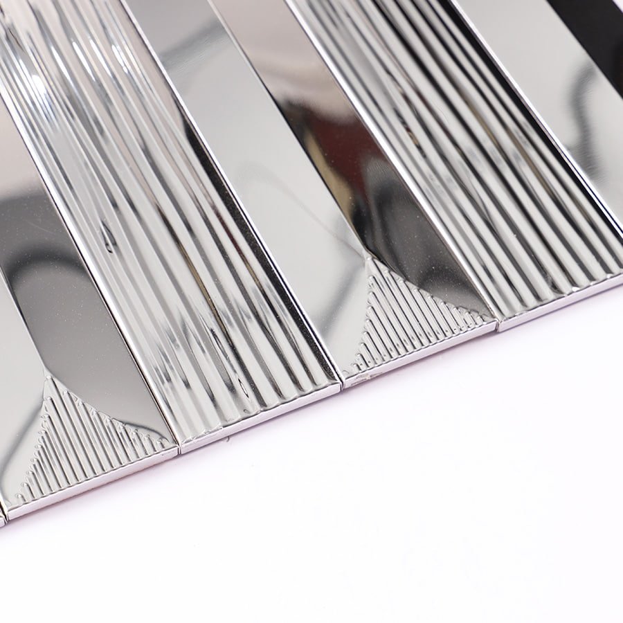 Angled edge view showing sleek reflective lines and metallic finish.