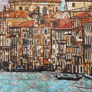 Panneau mural en mosaïque – en verre, fait main — BJ-F2398D1C0C9C
