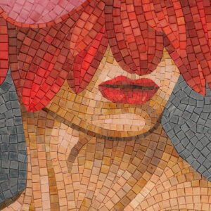 Manifattura floreale incastro del mosaico di vetro per la decorazione della parete