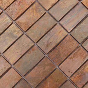 Piastrelle a mosaico – rame, rettangolare, per pareti – BJ-575D3B52014B