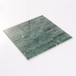 Mosaïque en marbre – vert émeraude, linéaire, pour crédence