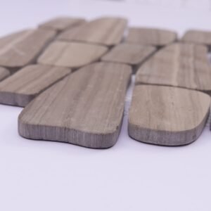 Piastrelle a mosaico in pietra naturale – Athens, grigio, a ciottoli, levigato