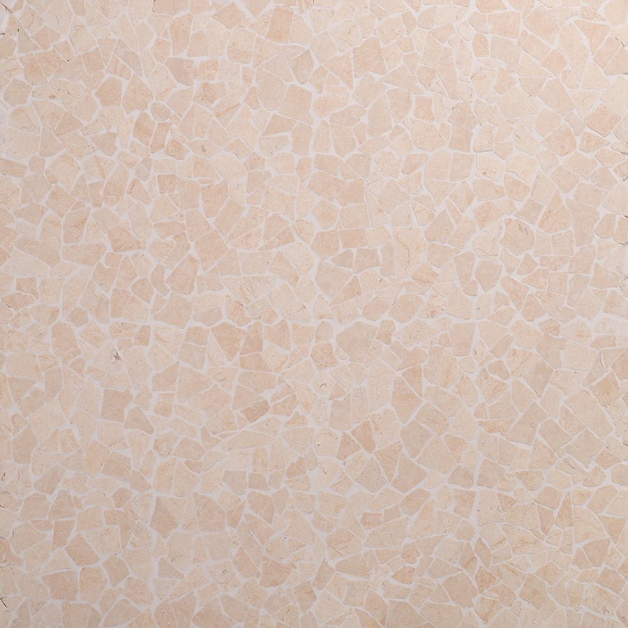 Marmormosaikfliesen – Beige, Kieseloptik, für Böden
