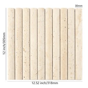 Mosaico de travertino – beige, lineal — BJ-B34F543E9705
