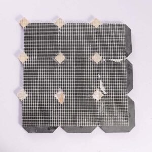 Marmormosaikfliesen – Schwarz / Beige, Quadrate, Achtecke – BJ-3F52BFBC71E0