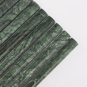 Mosaïque en marbre – vert, cannelé, pour crédence