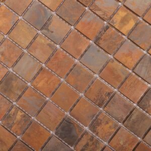 Mosaikfliesen – Kupferfarben, für Fliesenspiegel – BJ-C3EEA46133BD