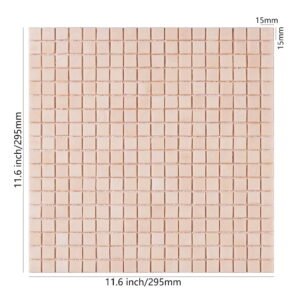 Piastrelle a mosaico in vetro – rosa, quadrato, per doccia