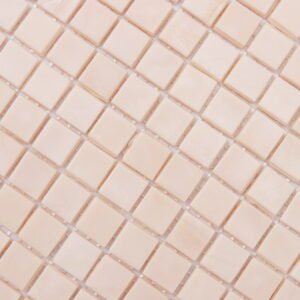 Piastrelle a mosaico in vetro – rosa, quadrato, per doccia