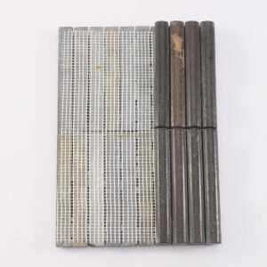 Mosaico de mármol – marrón, acanalado, para pared — BJ-BFE1D07197BD