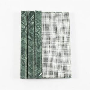 Riflet mosaik i Empress Green-marmor