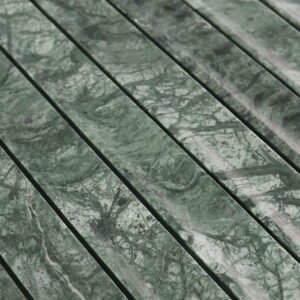 Riflet mosaik i Empress Green-marmor