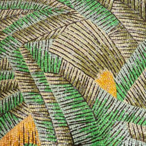 Piastrelle a mosaico – verde / marrone / arancione, a foglia, per pareti