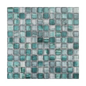 Amber Mineral Green Glass Mosaic Tile For Floor and Pool