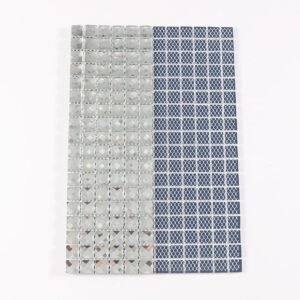 Piastrelle a mosaico in vetro – argentato, 15*15mm, smussato, a specchio