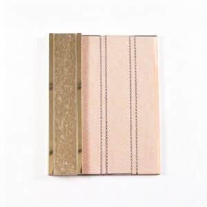 Metallmosaikfliesen – Goldfarben, Metroformat, für Duschen