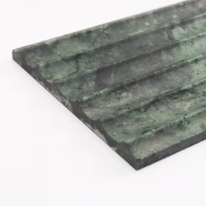 Mosaïque en marbre – vert, cannelé, pour mur — BJ-3BF4C7EB332E