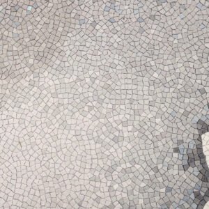 Astratto grigio e oro di vetro di montagna piastrelle di mosaico per parete del bagno