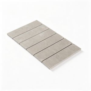 Piastrelle a mosaico in marmo – grigio chiaro / grigio, lineare, per pareti