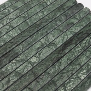 Mosaïque en marbre – vert, cannelé, pour crédence
