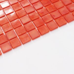 Piastrelle a mosaico in vetro – arancione, quadrato, per piscina – BJ-A089A344FC26