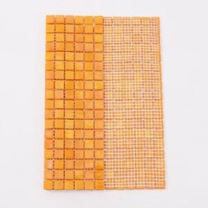 Glasmosaikfliesen – Gelb / Orange, Quadrate, für Duschen