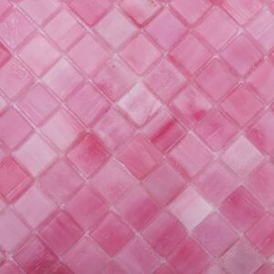 Glasmosaikfliesen – Rosa, Quadrate, glänzend, für Wände – BJ-915F84F6B879