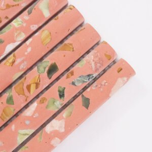 Mosaico – rosa, acanalado, para pared