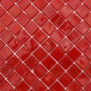 Glasmosaikfliesen – Rot, Quadrate, für Böden – BJ-DBE58B88E5F7