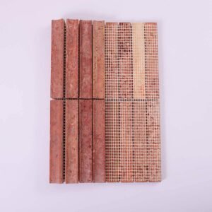 Piastrelle a mosaico in travertino – rosso, 3D