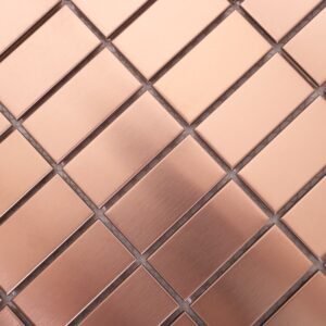 Mosaico de acero inoxidable – oro rosa — BJ-0C147460005B