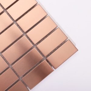 Mosaico de acero inoxidable – oro rosa — BJ-0C147460005B