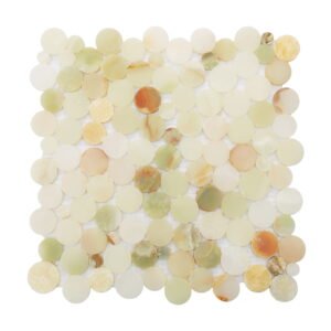 Circular marble mosaic tiles for wall and floor decoration