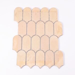 Mosaïque en aluminium – bleu / doré