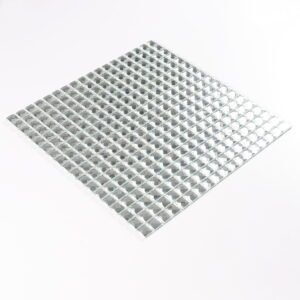 Piastrelle a mosaico in vetro – argentato, 15*15mm, smussato, a specchio