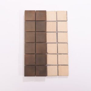 Mosaïque en métal – cuivre, carré — BJ-DE1F2BD3F8CC