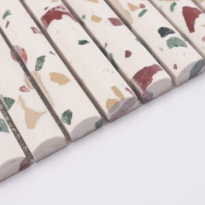 Piastrelle a mosaico – bianco, scanalato, per pareti