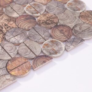 Piastrelle a mosaico in alluminio – tondo piccolo, rotondo – BJ-5C65B147A211