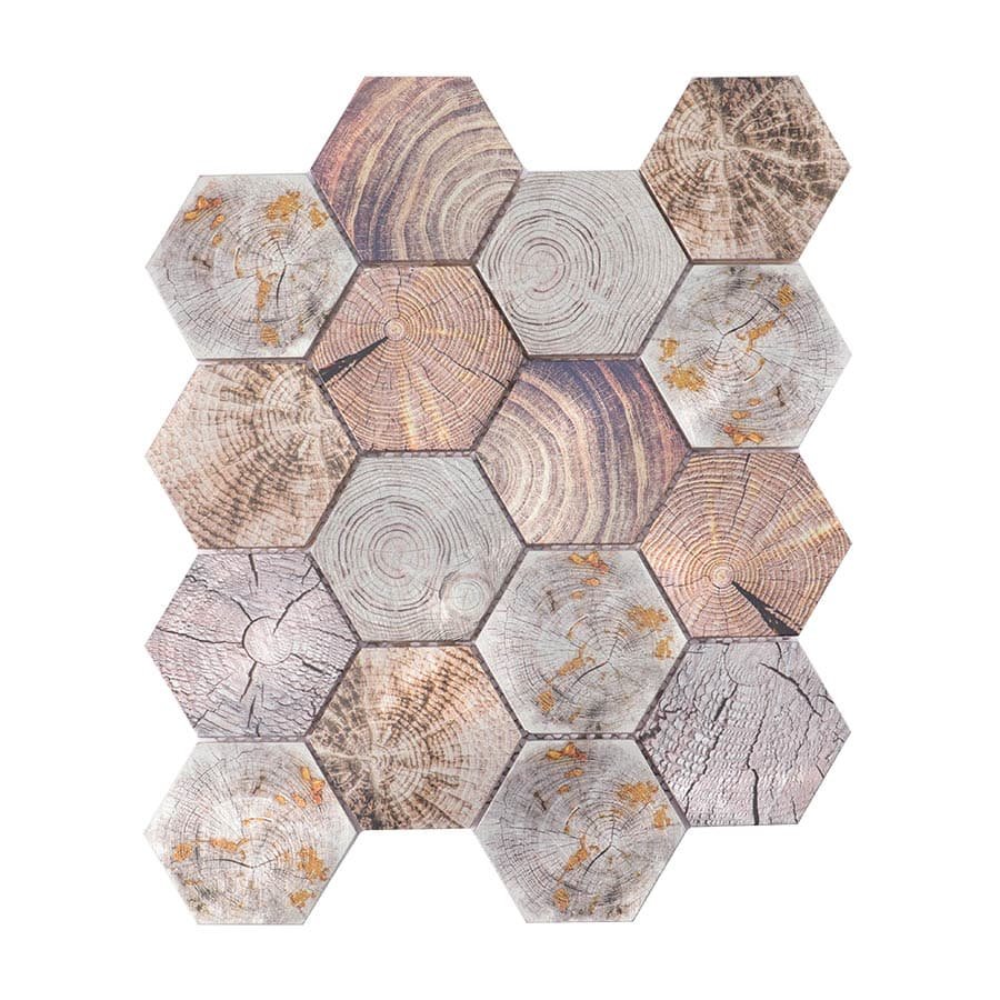 Mosaikfliesen aus Aluminium – Sechsecke – BJ-1CA3E35F21CE